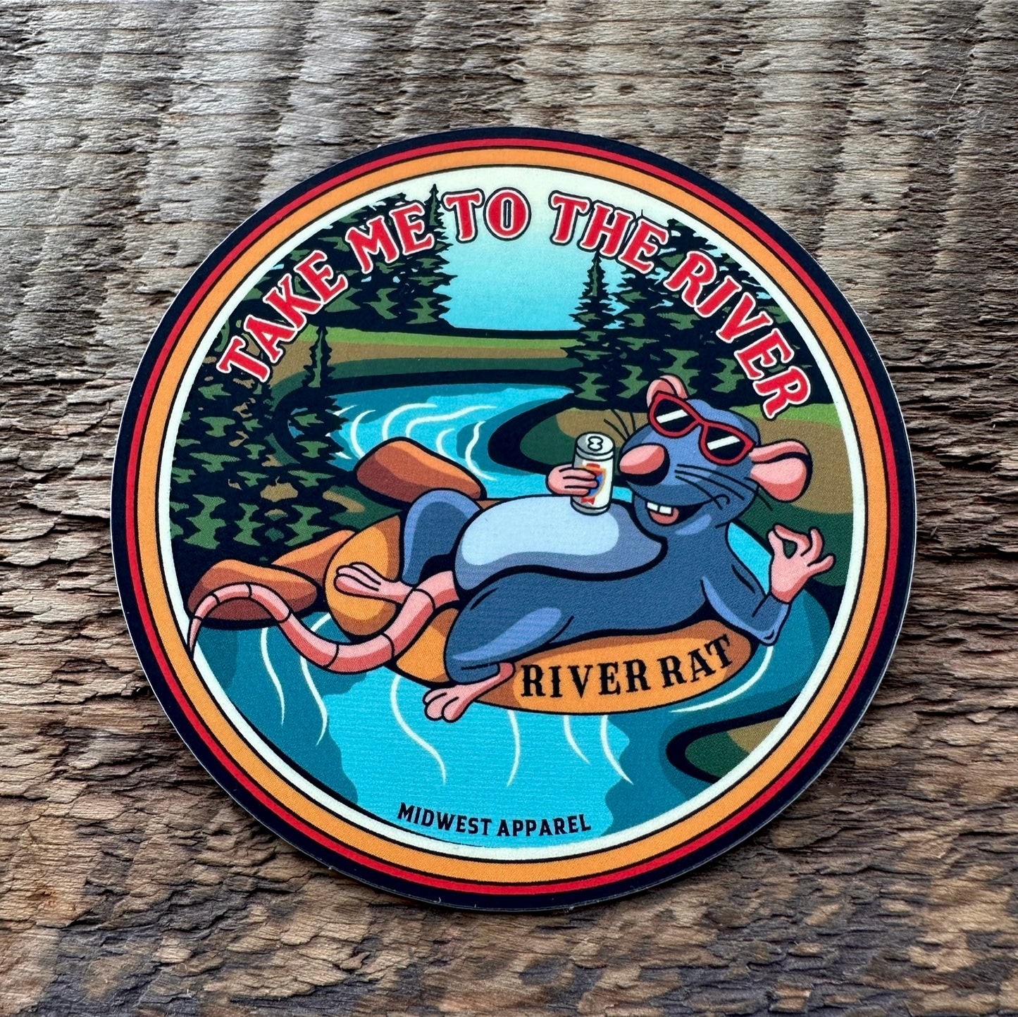 River Rat Sticker