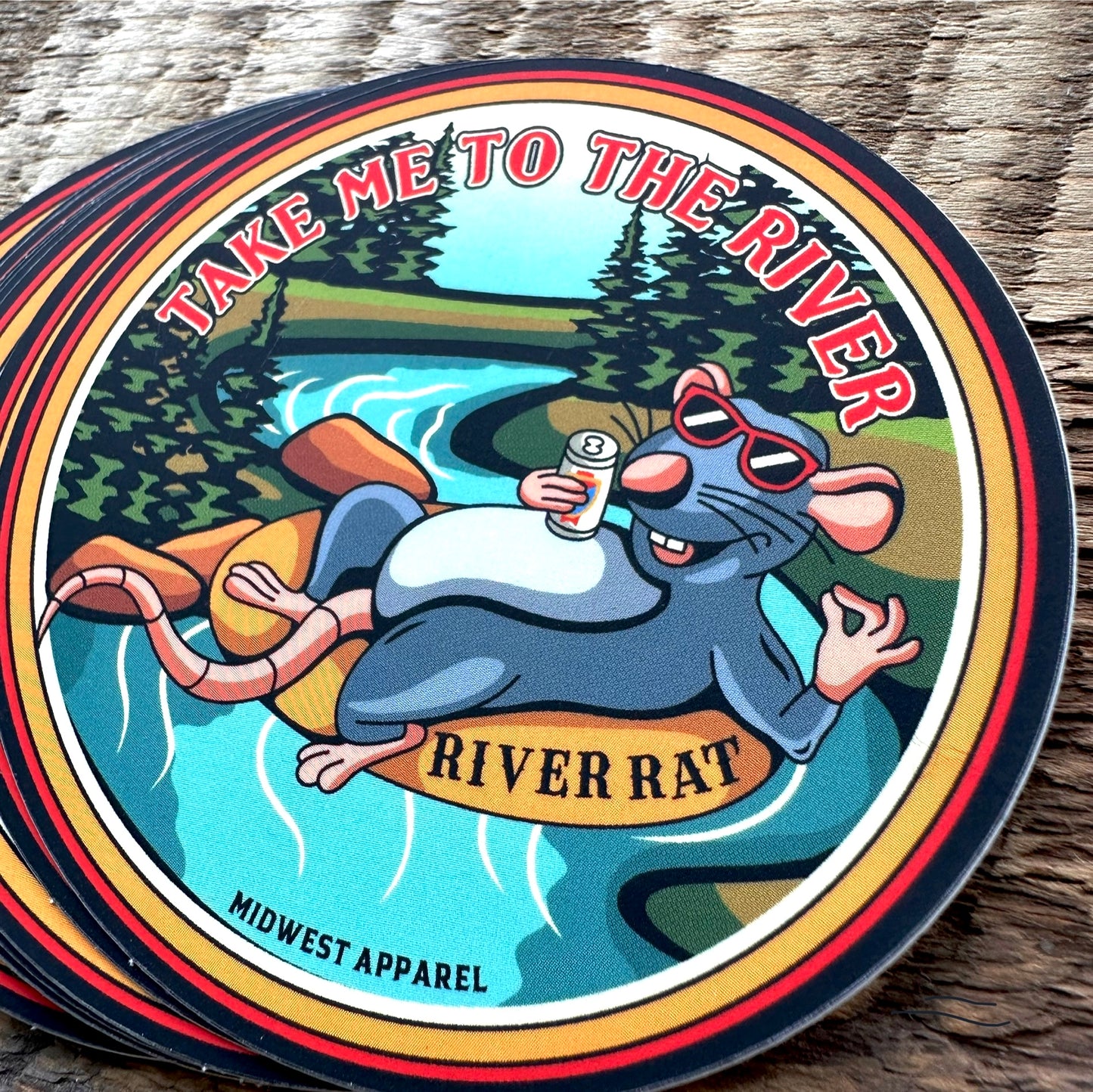 River Rat Sticker