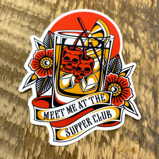 Supper Club Sticker