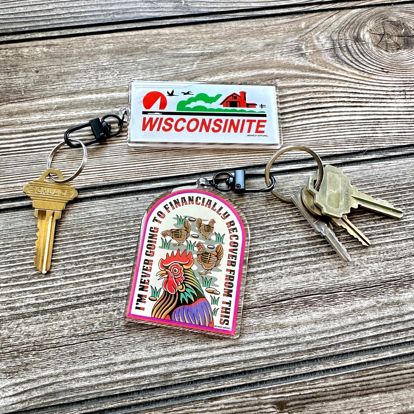 Wisconsinite Keychain