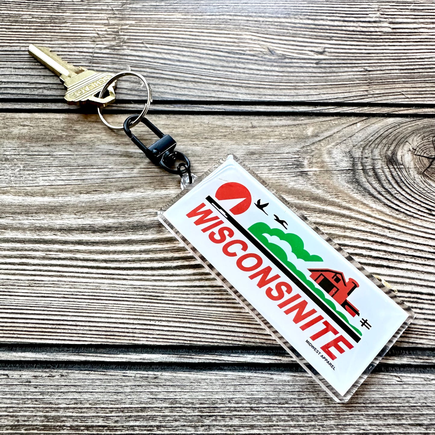 Wisconsinite Keychain