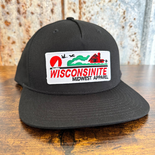 Wisconsinite Hat- All Black