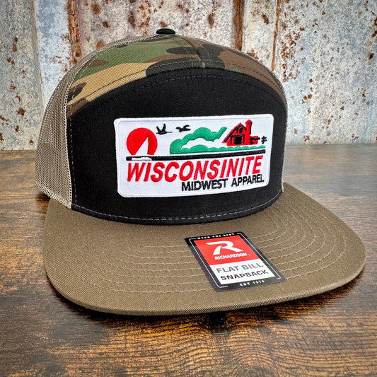 Wisconsinite Hat - 7 Panel Camo